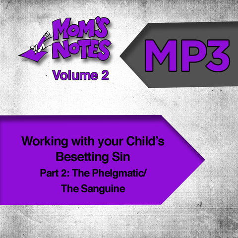Working With Your Child's Besetting Sin Part 2 MP3