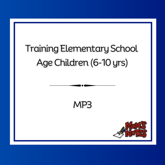 Training Elementary School Age Children MP3