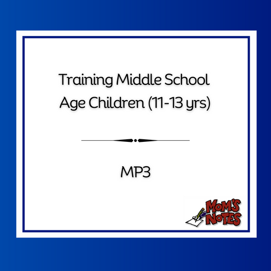 Training Middle School Age Children MP3