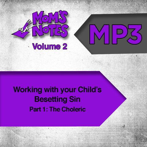 Working With Your Child's Besetting Sin Part 1 MP3